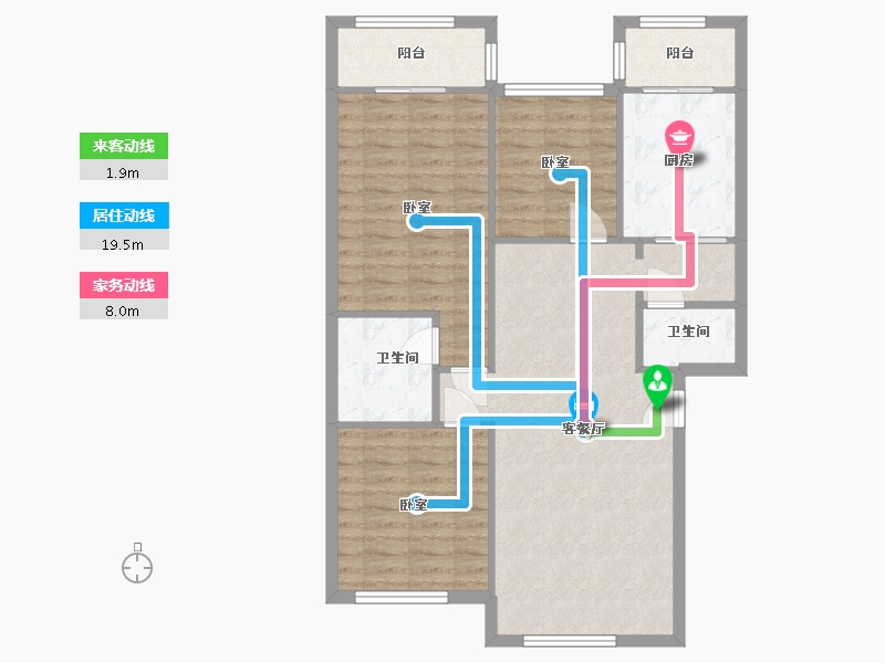 四川省-成都市-锦秀民居-97.60-户型库-动静线