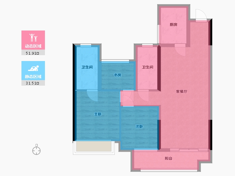 安徽省-宣城市-郎川府-81.00-户型库-动静分区