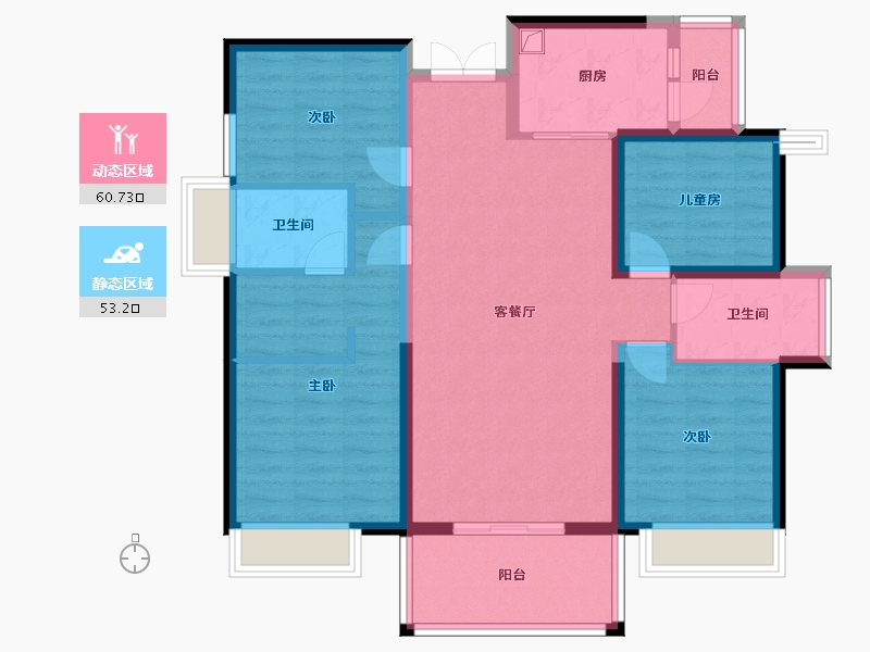 广西壮族自治区-南宁市-五象湖壹号-143.00-户型库-动静分区