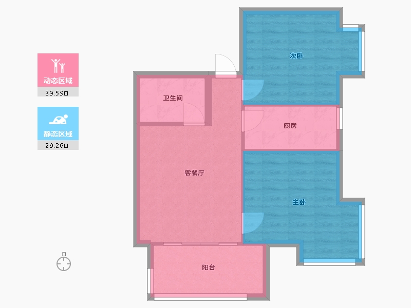 北京-北京市-卢卡新天地-65.00-户型库-动静分区