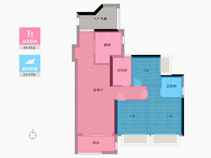 广东省-广州市-金半风华-71.20-户型库-动静分区