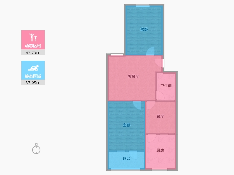 河北省-石家庄市-世达花园-78.40-户型库-动静分区