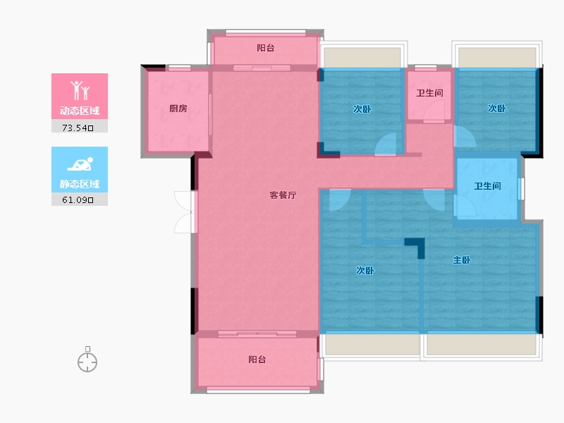 贵州省-遵义市-智慧名城-126.30-户型库-动静分区