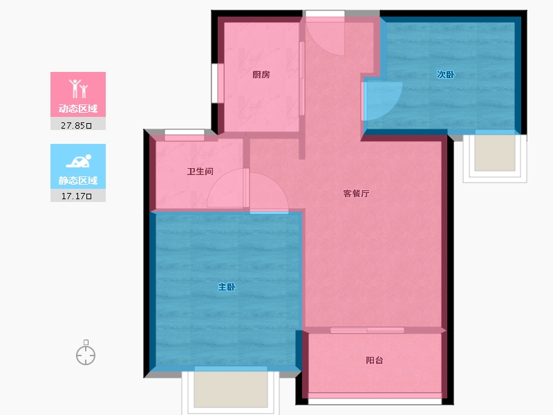 福建省-厦门市-马銮湾地铁社区二期-45.00-户型库-动静分区