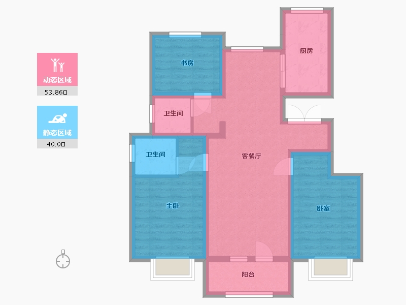 河北省-石家庄市-君悦华府-91.12-户型库-动静分区