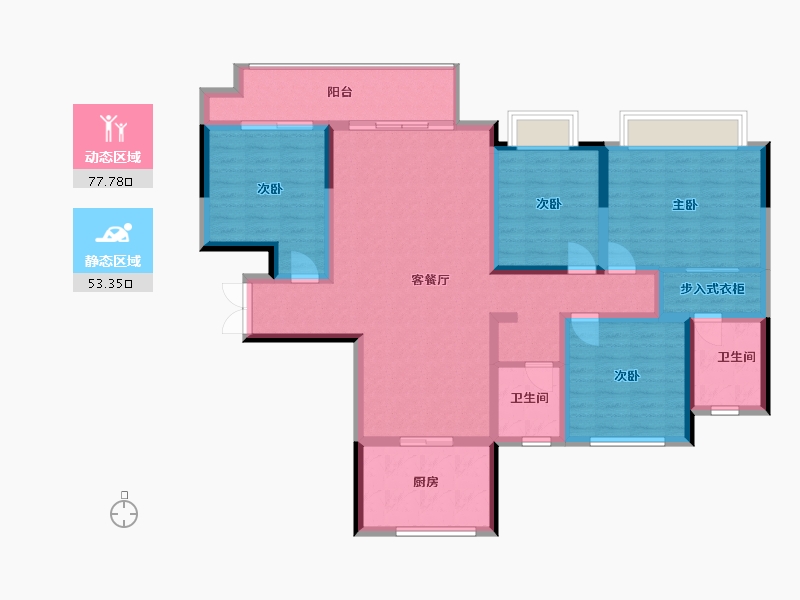 河南省-鹤壁市-建业黎阳府-117.00-户型库-动静分区