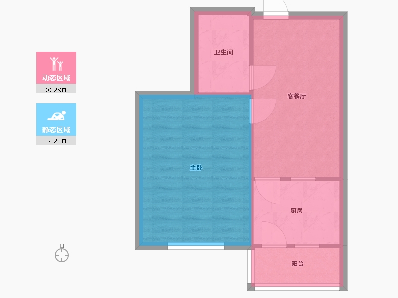 天津-天津市-风屏公寓-42.22-户型库-动静分区