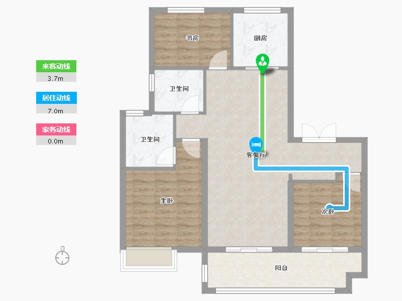 安徽省-宿州市-桃李春风-94.72-户型库-动静线