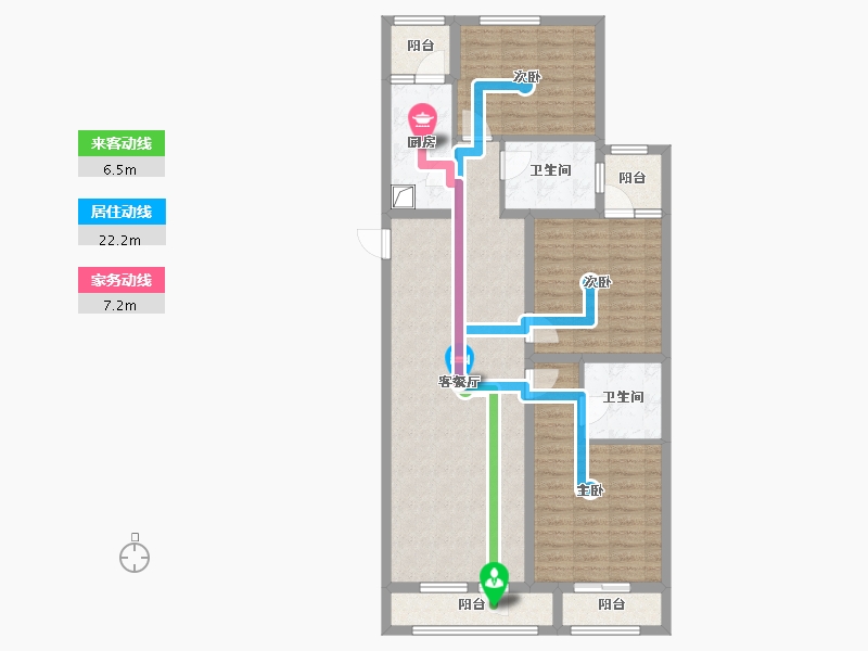 广东省-深圳市-永丰社区八区-96.00-户型库-动静线