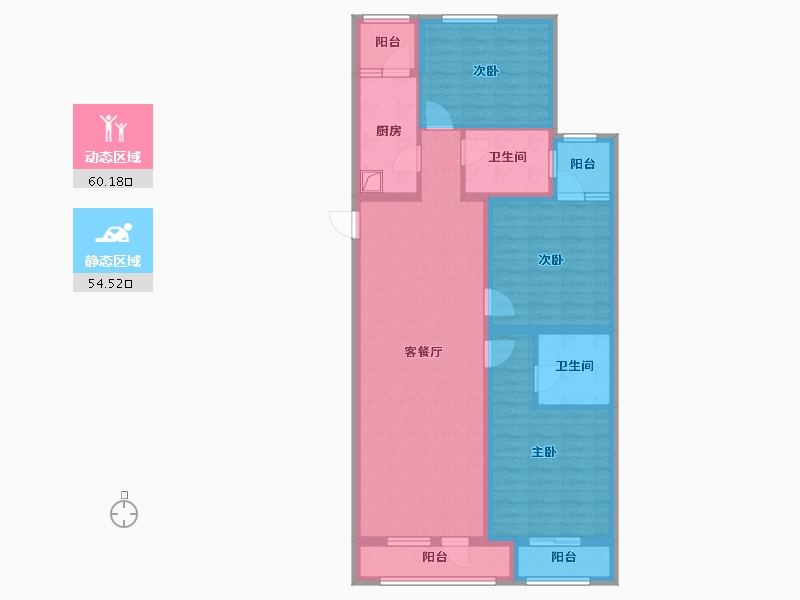 广东省-深圳市-永丰社区八区-96.00-户型库-动静分区