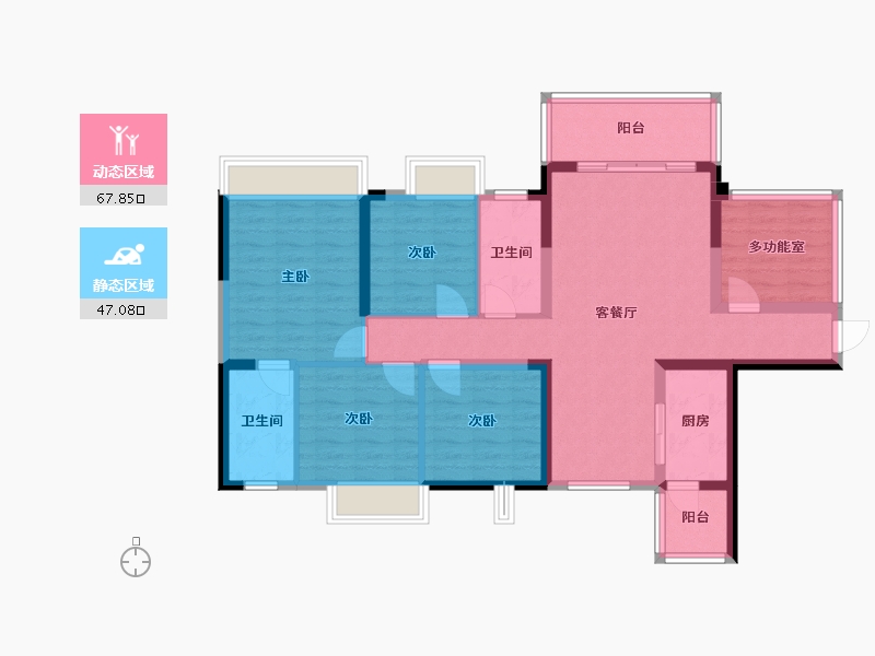 广西壮族自治区-防城港市-金石公园里-101.87-户型库-动静分区