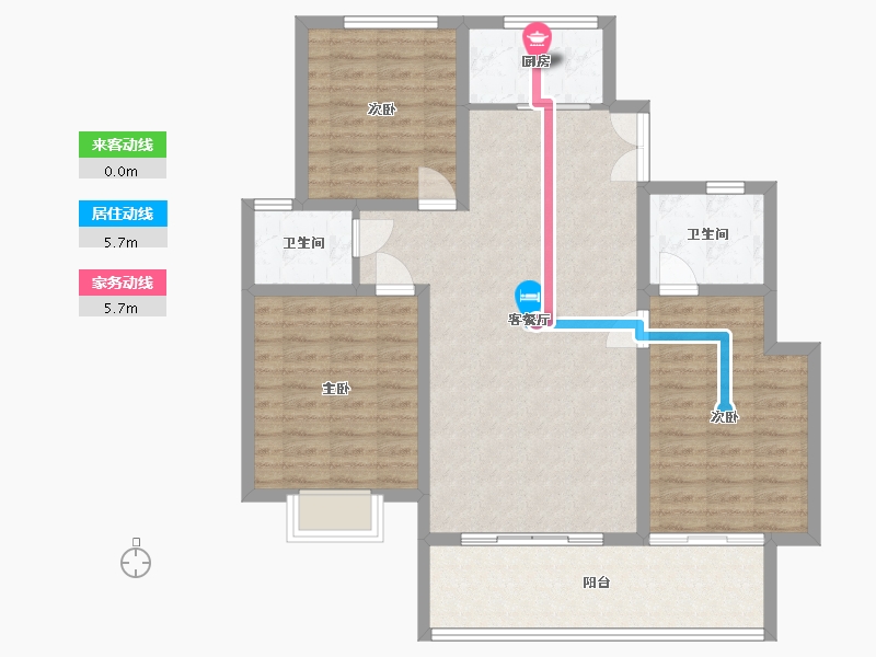 山西省-运城市-云景舜山府-108.00-户型库-动静线