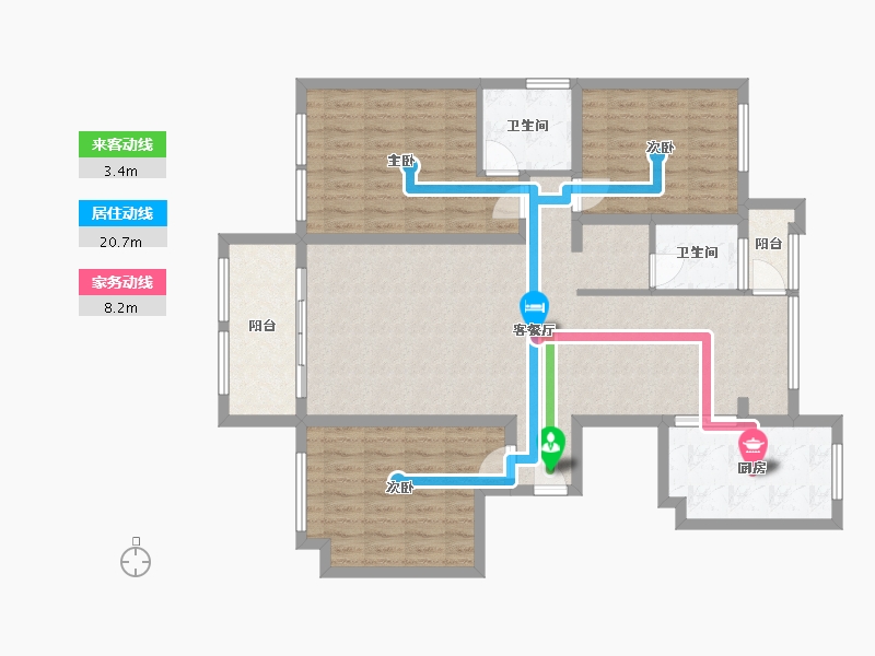 河南省-商丘市-建业壹号城邦1期-115.06-户型库-动静线