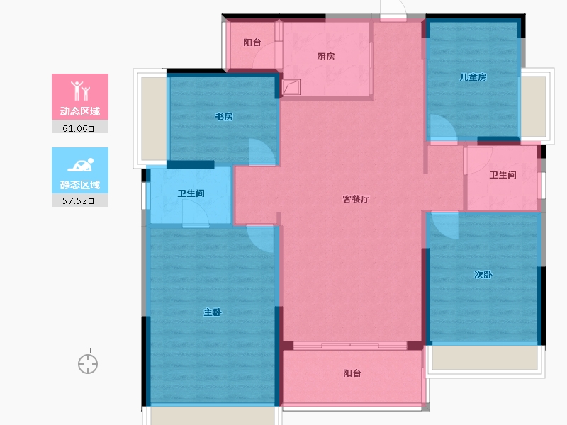 广东省-云浮市-英伦豪城-113.26-户型库-动静分区