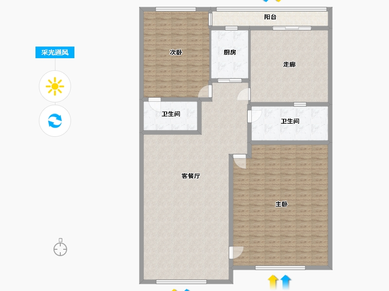 江西省-上饶市-松山村农民安置区-115.00-户型库-采光通风