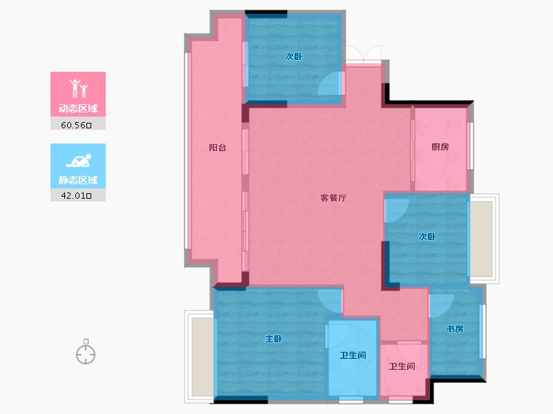 安徽省-淮北市-凯兴府-100.00-户型库-动静分区