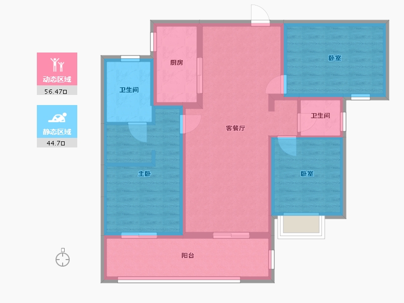 云南省-昆明市-昆明融创文旅城-99.20-户型库-动静分区