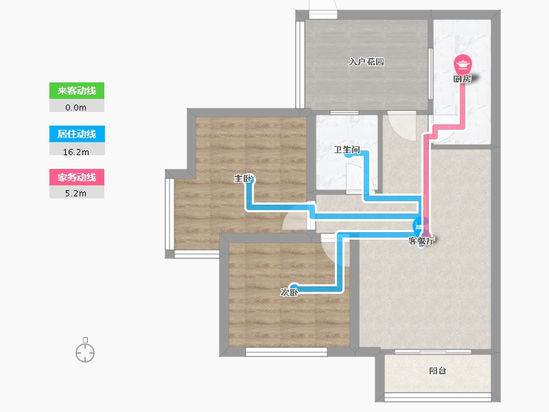 四川省-成都市-8号公馆-70.00-户型库-动静线