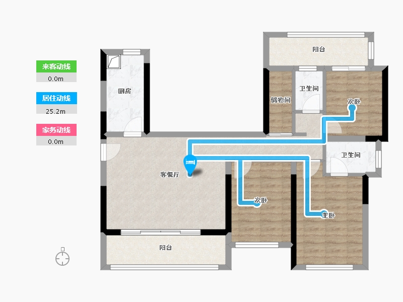 贵州省-贵阳市-建发央著-86.00-户型库-动静线