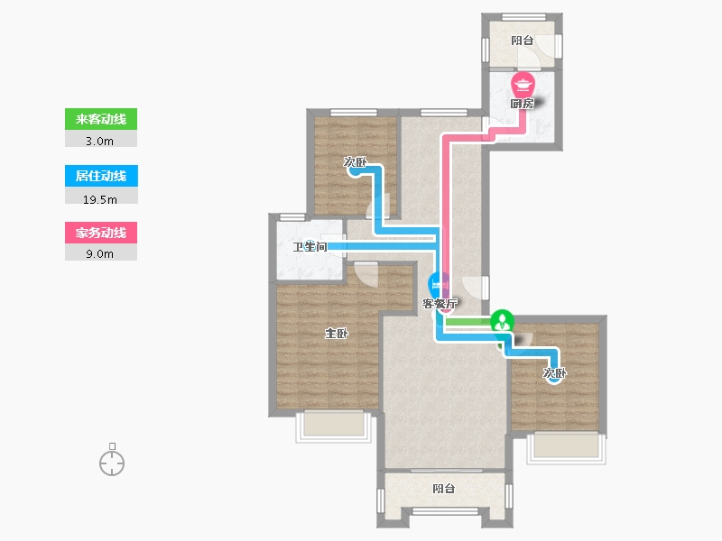 山西省-太原市-太化紫景天城-92.36-户型库-动静线