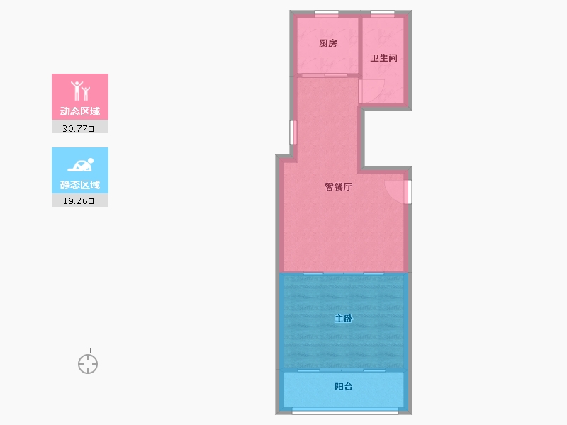 山东省-威海市-海晴居(海滨南路)-48.26-户型库-动静分区