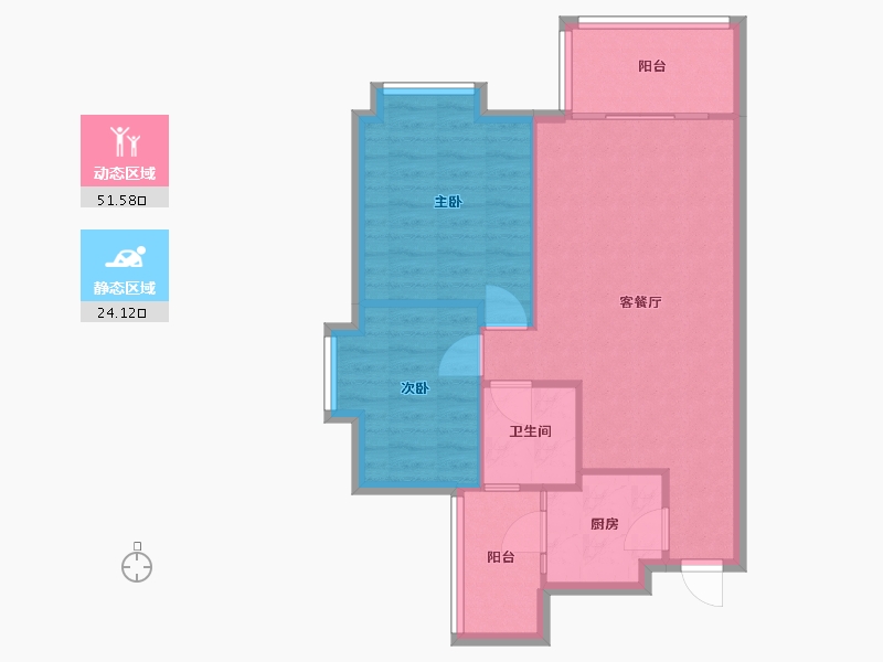 广东省-广州市-华林居-73.27-户型库-动静分区