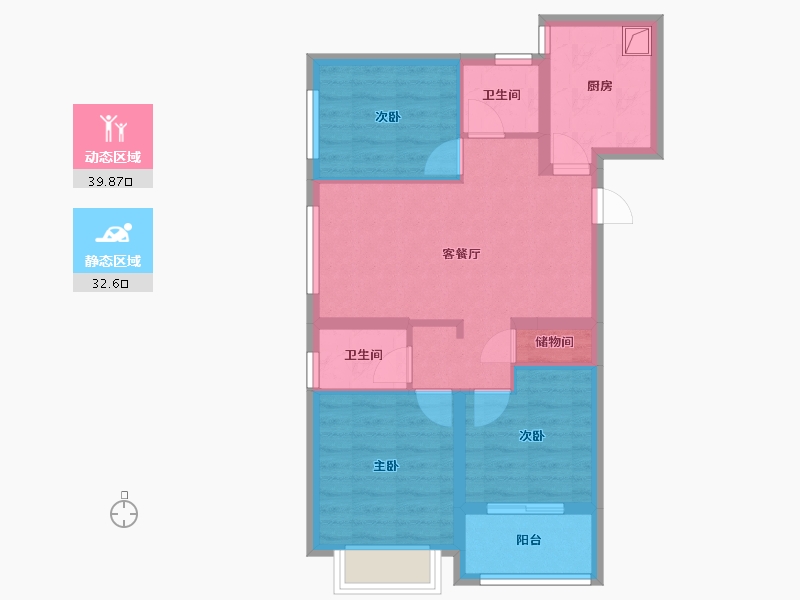 上海-上海市-海上源-69.68-户型库-动静分区