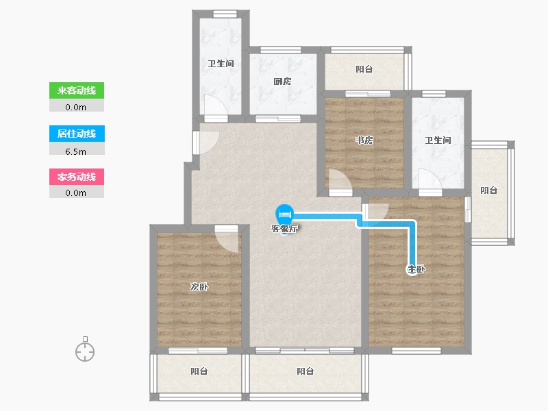 山东省-威海市-凯旋山海颐园-98.75-户型库-动静线