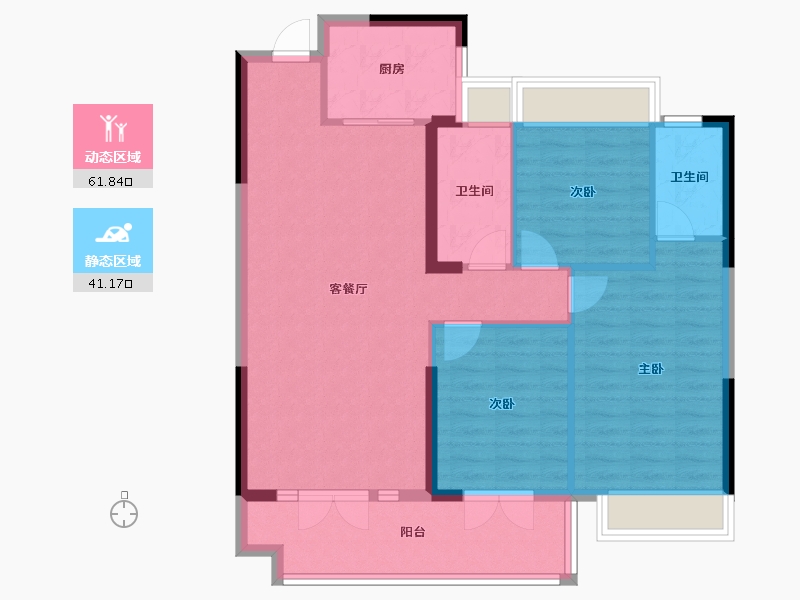 湖北省-咸宁市-三胜首府-93.51-户型库-动静分区