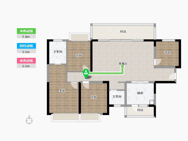 四川省-成都市-中建天府公馆-140.00-户型库-动静线