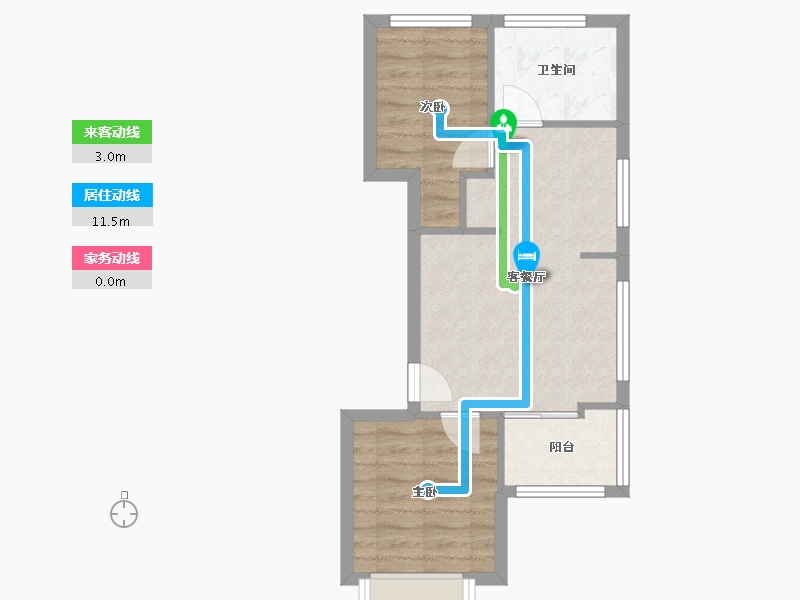 浙江省-杭州市-山南人家-48.00-户型库-动静线