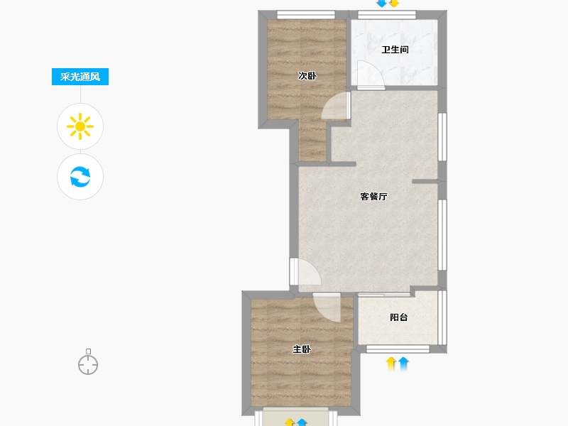 浙江省-杭州市-山南人家-48.00-户型库-采光通风