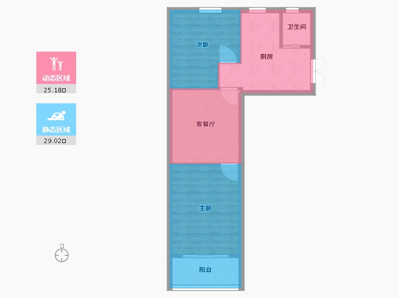 上海-上海市-寿昌坊-45.00-户型库-动静分区