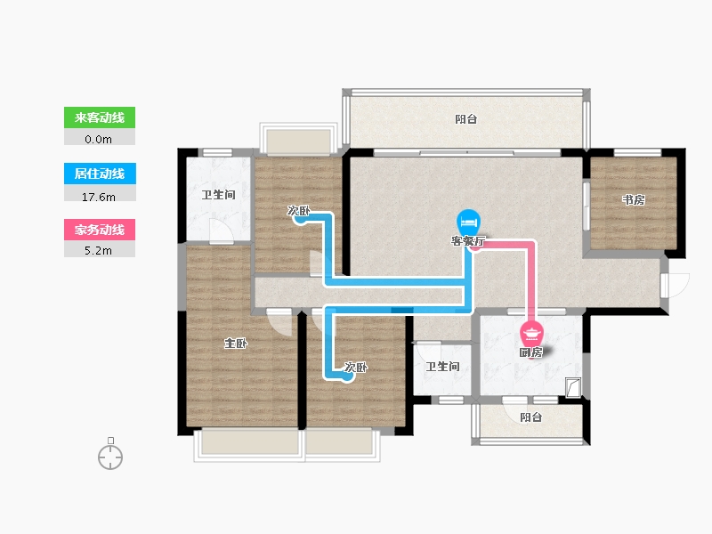 四川省-成都市-中建天府公馆-131.20-户型库-动静线