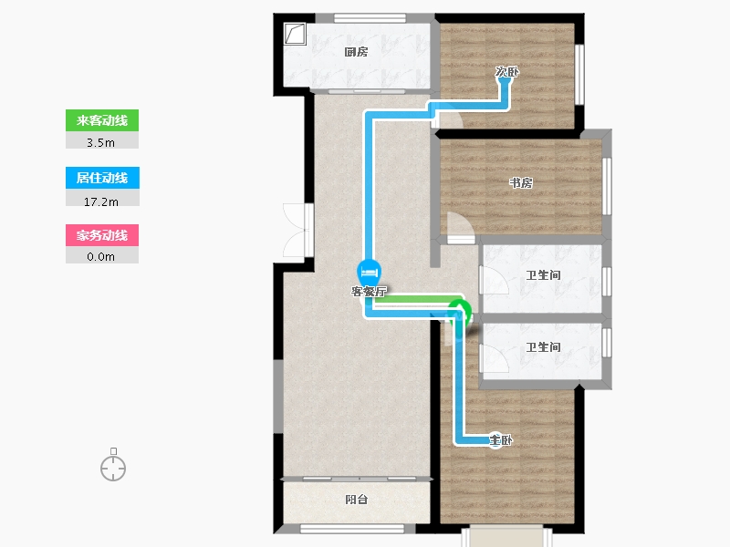 甘肃省-白银市-凤凰名都三期-149.04-户型库-动静线