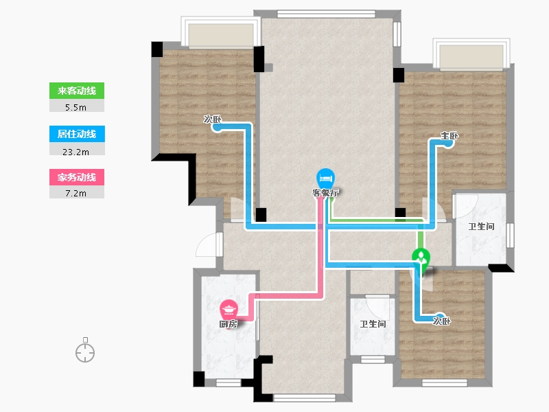 江西省-九江市-融城国际城-106.00-户型库-动静线