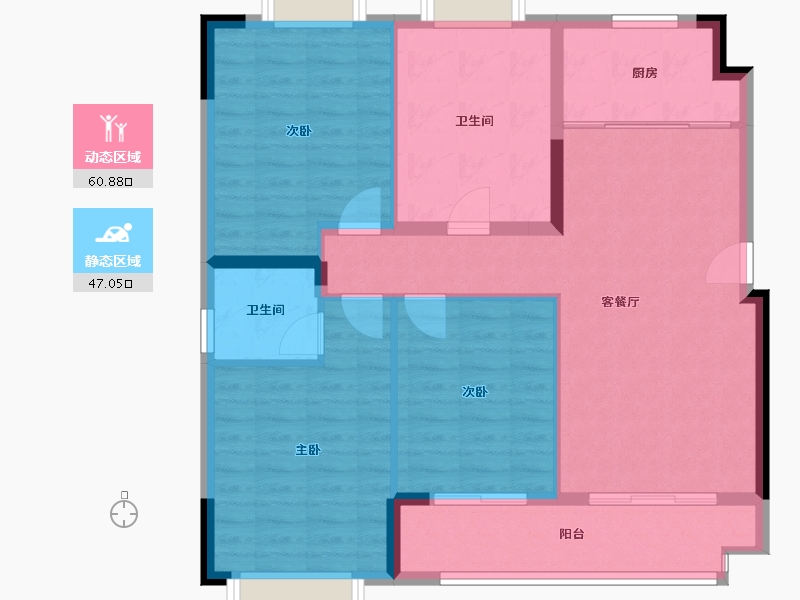 江西省-宜春市-天屿花城-99.00-户型库-动静分区