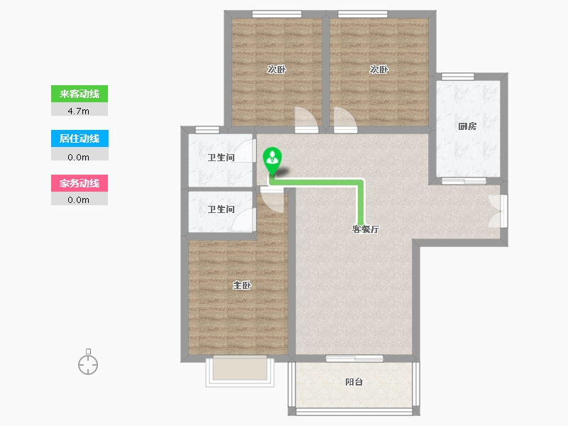 山西省-吕梁市-居义新区-102.50-户型库-动静线