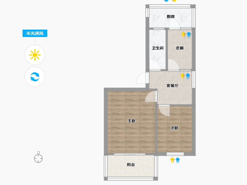 四川省-成都市-新鸿社区-40.00-户型库-采光通风