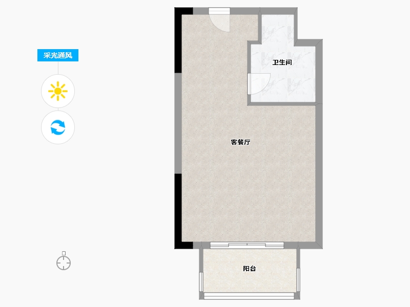 浙江省-温州市-外滩传奇-46.00-户型库-采光通风