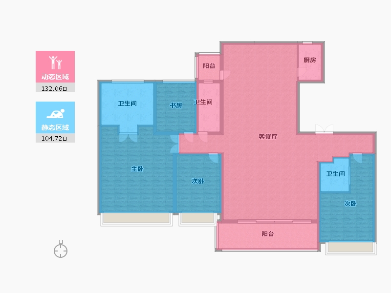 江苏省-苏州市-万科-218.00-户型库-动静分区