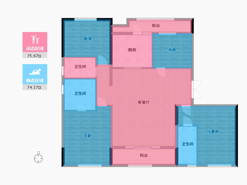 湖北省-武汉市-光谷创新天地-189.00-户型库-动静分区