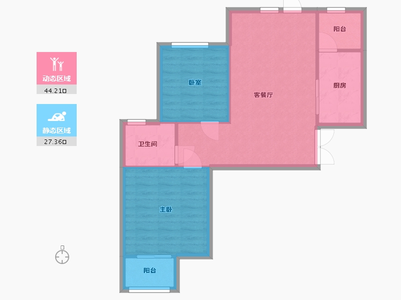 河南省-郑州市-永威东棠-72.46-户型库-动静分区