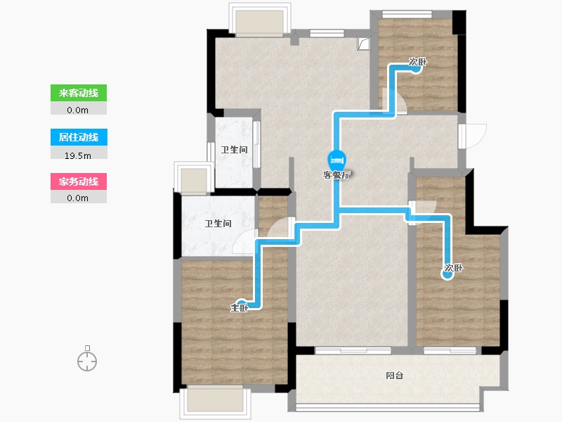 江苏省-镇江市-和院-94.40-户型库-动静线