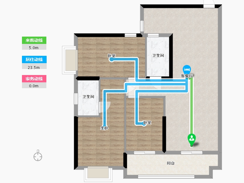 广东省-佛山市-唯美臻岸华府-102.40-户型库-动静线