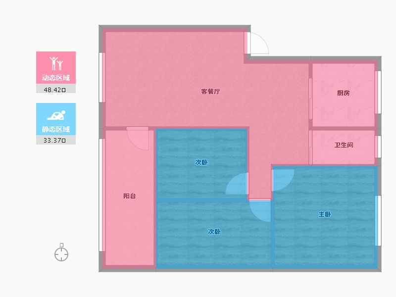 河北省-保定市-七街C区住宅小区-69.00-户型库-动静分区