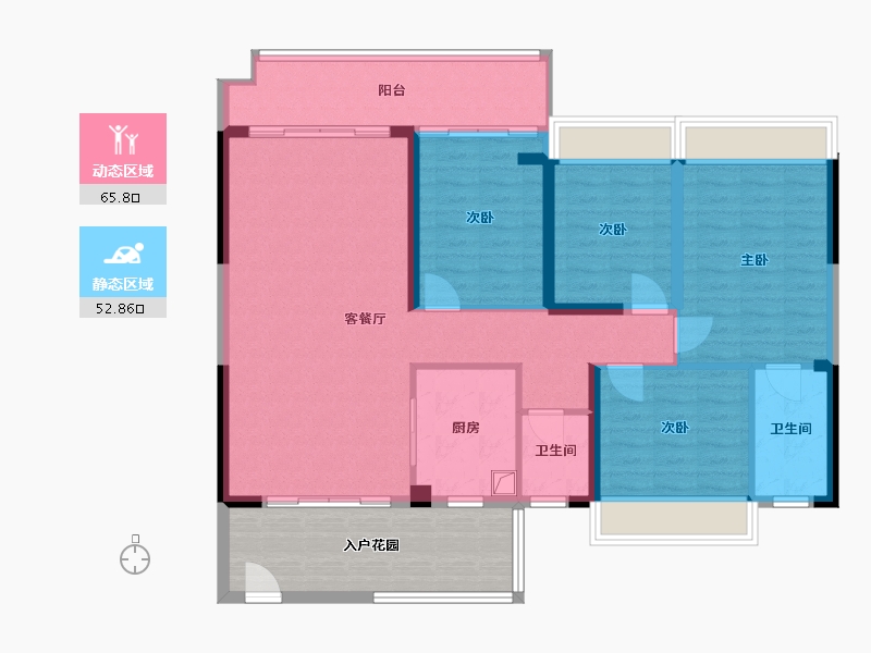 广东省-韶关市-青云府-120.00-户型库-动静分区