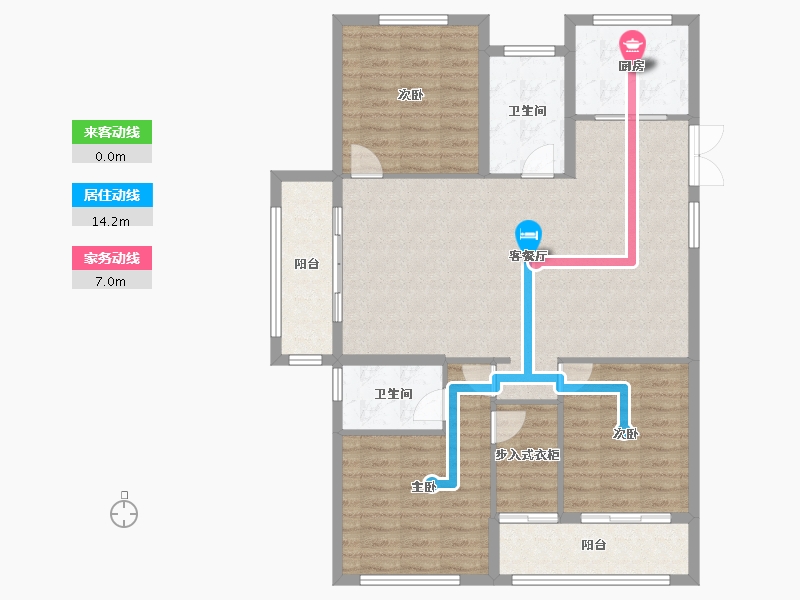 浙江省-金华市-永康市锦绣翠屏小区-114.40-户型库-动静线