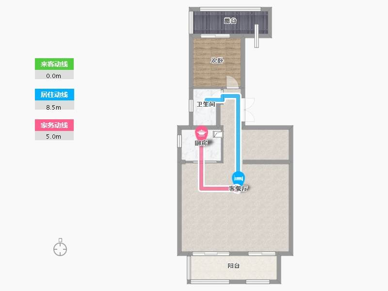 四川省-泸州市-敏捷紫云府-132.00-户型库-动静线