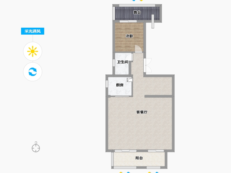 四川省-泸州市-敏捷紫云府-132.00-户型库-采光通风